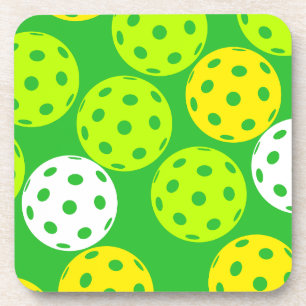 Farbenfrohes Pickleball-Set Untersetzer