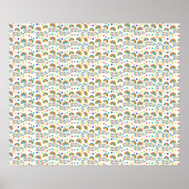 farbenfrohes Posterdesign mit einem lebendigen Reg Poster