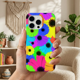 Farbenfrohes psychedelisches Gänseblümchen-Blumenm Case-Mate iPhone Hülle