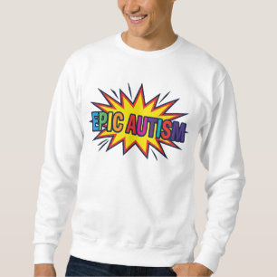Farbenfrohes Regenbogen-Autismus-Sternenexplosion- Sweatshirt