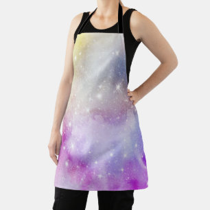 Farbenfrohes Regenbogen-Galaxie-Muster Schürze