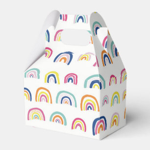 Farbenfrohes Regenbogenmuster Geschenkschachtel
