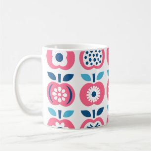 Farbenfrohes Retro-Apfel-Nahtloses Muster Kaffeetasse