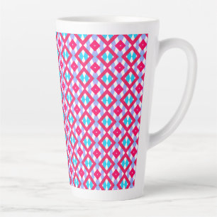 Farbenfrohes Rosa, Lila und Blau Milchtasse
