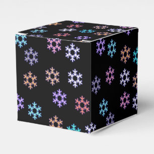 Farbenfrohes Schneeflocken-Muster-Geschenk-Verpack Geschenkschachtel