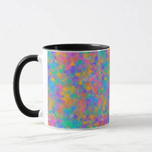 Farbenfrohes Spritzdesign Tasse