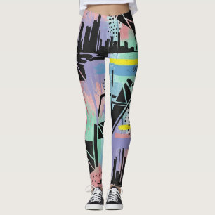 Farbenfrohes städtisches Graffiti-Muster (11) Leggings