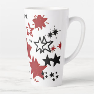 Farbenfrohes Sterne-Muster-Doppelkissenbezug Milchtasse