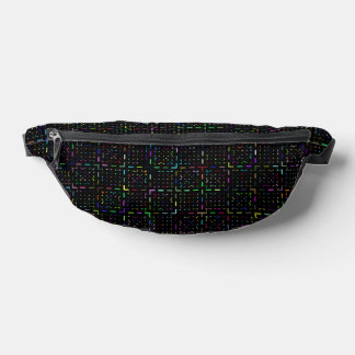 Farbenfrohes Tech-Coding-Elektronik-Muster Bauchtasche