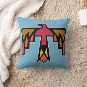 Farbenfrohes Thunderbird-Design Kissen