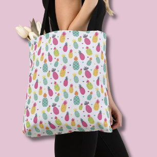 Farbenfrohes tropisches Ananas-Muster Tasche