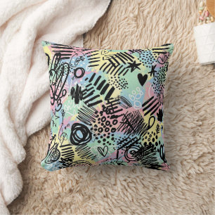 Farbenfrohes urbanes Graffiti-Muster (9) Kissen