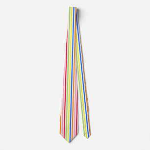 Farbenfrohes Vibrantes Streifenmuster-Design Krawatte