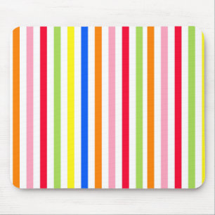 Farbenfrohes Vibrantes Streifenmuster-Design Mousepad