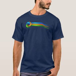 Farbenfrohes Wirbelband-Abstrakt-T-Shirt T-Shirt