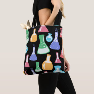 Farbenfrohes Wissenschafts- / Chemie-Muster Tasche