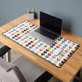 Farbenherzen Schreibtischunterlage