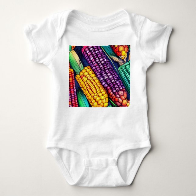 Farbenkorn Baby Strampler (Vorderseite)