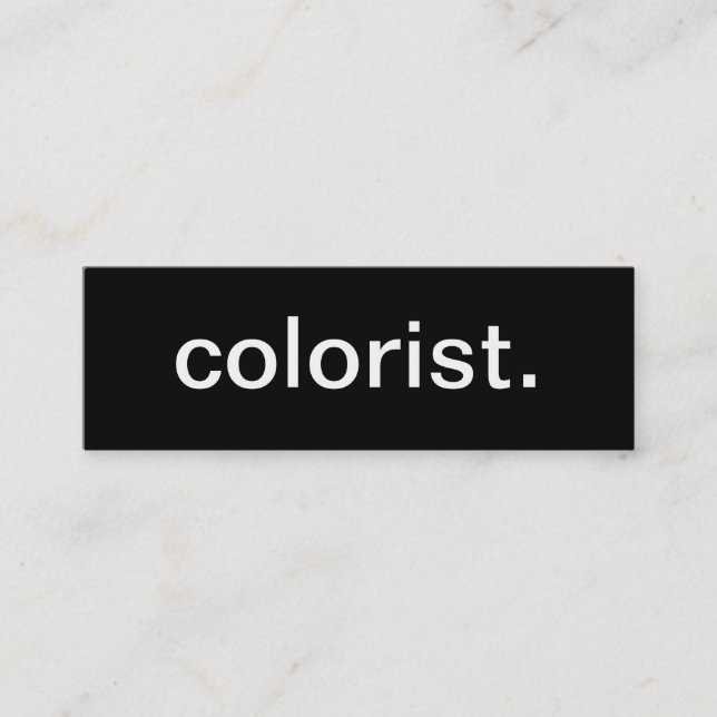 Farbenkünstler-Visitenkarte Mini Visitenkarte (Vorderseite)