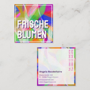 Farbenliebhaber-Abstraktion Quadratische Visitenkarte