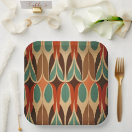 Farbenloses Design Pappteller