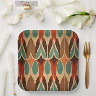 Farbenloses Design Pappteller