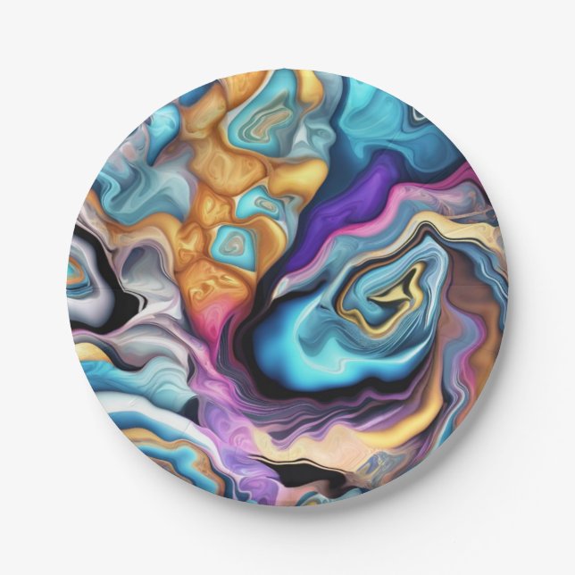 Farbenmischung Pappteller (Vorderseite)