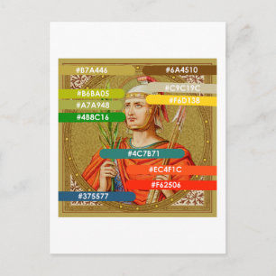 Farbenpalette für St. Sebastian (SNV 24) Postkarte