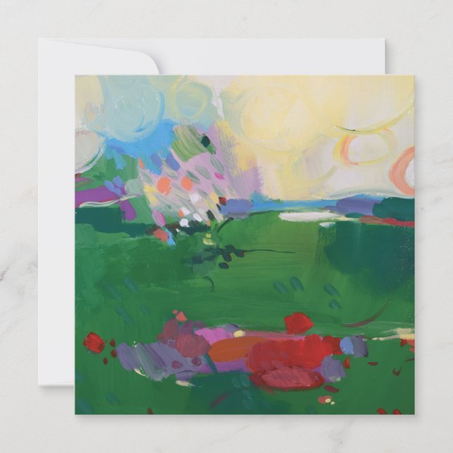 Farbenprächtige Kunst Vielen Dank Dankeskarte (Vorderseite)