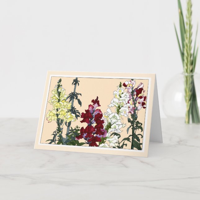 Farbenprächtige Schnappschüsse, botanische Kunstka Dankeskarte (Vorderseite)