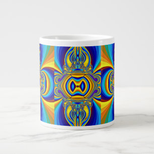 Farbenprächtiges abstraktes Design Jumbo-Tasse