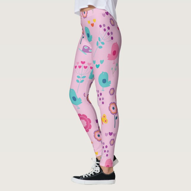 Farbenprächtiges abstraktes Design Leggings (Links)