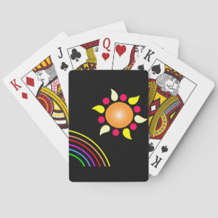 Farbenprächtiges abstraktes Design Spielkarten