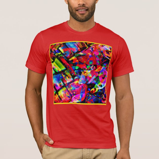 Farbenprächtiges abstraktes Design T-Shirt (Vorderseite)