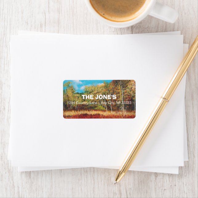 Farbenprägung Adressaufkleber (Insitu)