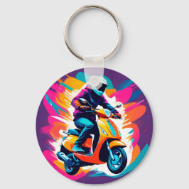 Farbenprägung eines Reisenden Schlüsselanhänger