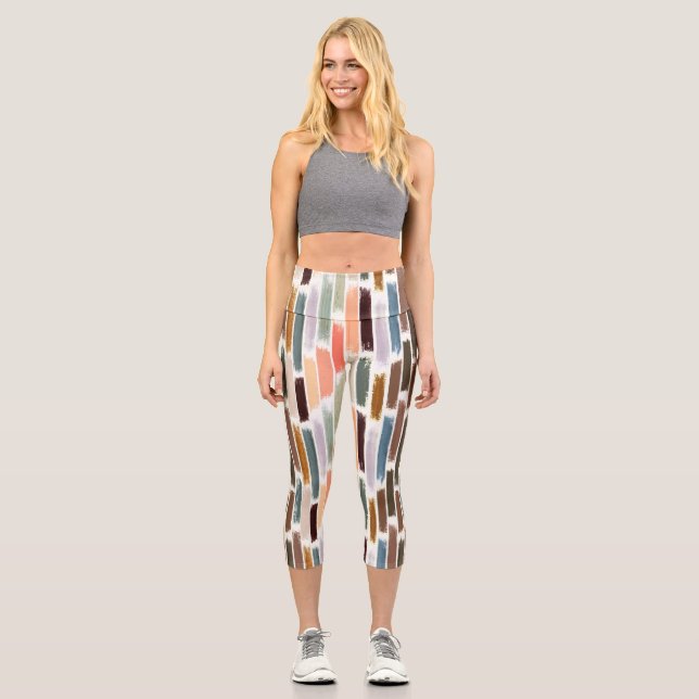Farbenregen 2 capri leggings (Vorderseite)
