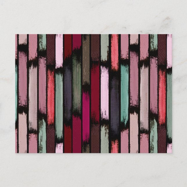 Farbenregen 3 feiertagspostkarte (Vorderseite)