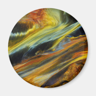 Farbenreiches Abstract von Pietersite Magnet