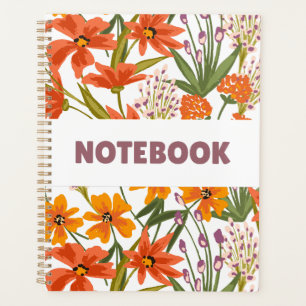 Farbenreiches Blumennotizbuch – Minimalistische Bl Planer