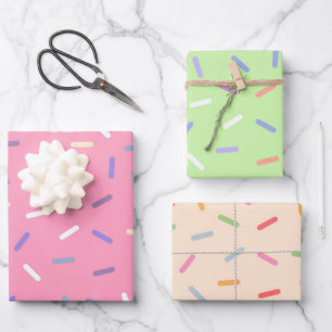 Farbensparkle Geschenkpapier Set