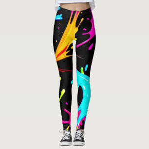 Farbenspiel: Abstrakte Kunst Leggings