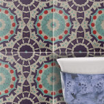 Farbenstörendes marokkanisches geometrisches Muste Fliese<br><div class="desc">Diese Keramik Kachel präsentiert ein lebendiges und kompaktes Design, das gleichzeitig auffällig und elegant ist. Der grafische Stil erinnert an bohenhafte und ethnische Muster und erinnert oft an die Kunst marokkanischer oder indischer Motive. Die Oberfläche der Kachel ist reich an gestressten Details aus Stein. Die Kachel könnte verschiedensten Zwecken dienen,...</div>