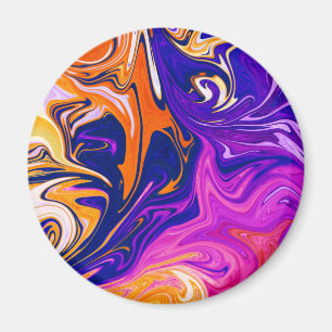 Farbensturm   Beste abstrakte Malerei Magnet