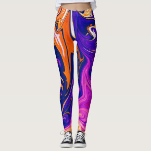 Farbensturm   Bestes abstraktes farbiges Bild Leggings