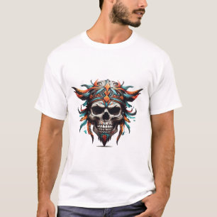 Farbenvolles Crownskull-Design - Eine fette Anweis T-Shirt