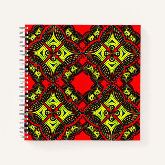 Farbenvolles digitales 3D-Spiral-Notebook - Perfek Notizbuch (Vorderseite)