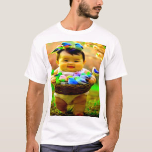 Farbenvolles digitales Design Männerwert-T - Shirt