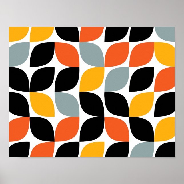 Farbenvolles, einzigartiges, trendiges, urbanes Bl Poster (Vorne)