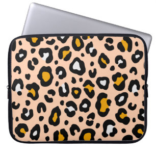 Farbenvolles Leopardenmuster, nahtlos. Modedesign Laptopschutzhülle
